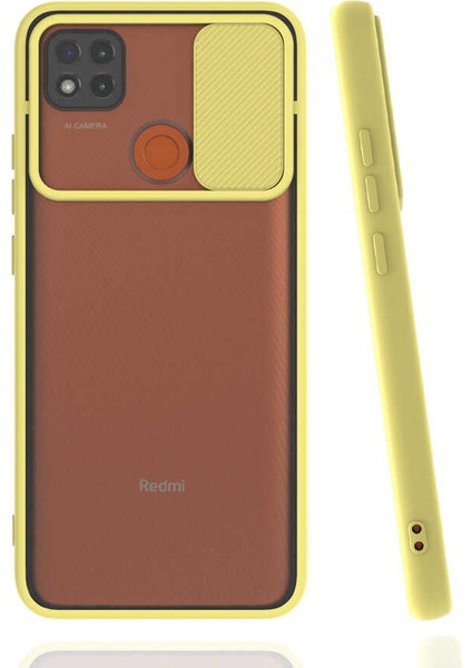 Xiaomi Redmi 9c Kılıf Lensi Kapak-Sarı