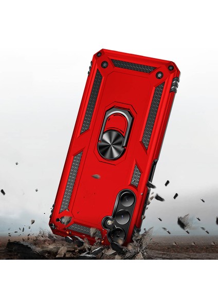 Samsung Galaxy A05S Kılıf Vega Kapak-Kırmızı