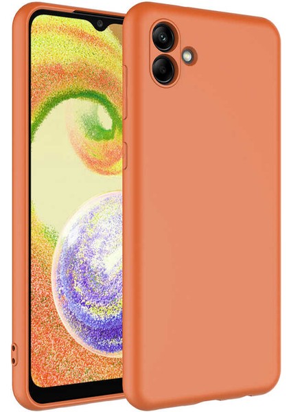 Samsung Galaxy A04 Kılıf Mara Lansman Kapak-Turuncu
