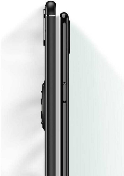 Samsung Galaxy M12 Kılıf Ravel Silikon Kapak-Siyah-Mavi