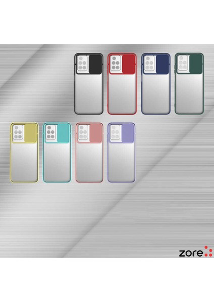 Alan Tech Xiaomi Redmi 10 Kılıf Zore Lensi Kapak-Kırmızı