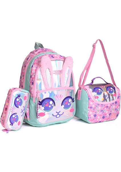 7648 Bunny Okul Çantası 3'lü Set