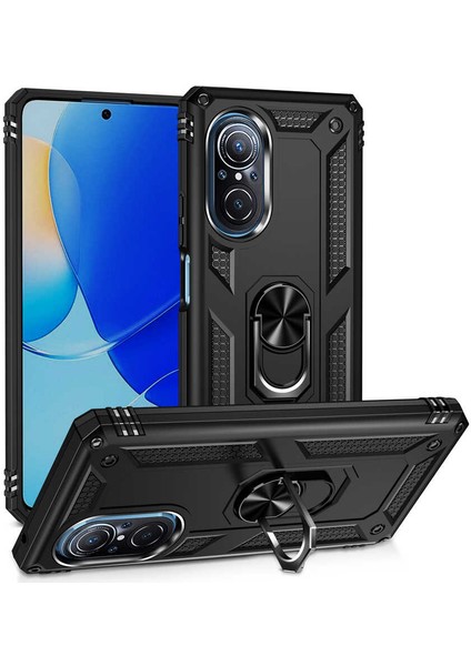 Alan Tech Huawei Nova 9 Se Kılıf Zore Vega Kapak-Siyah