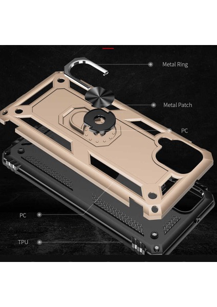 Alan Tech Galaxy M22 Kılıf Zore Vega Kapak-Kırmızı indirimleri