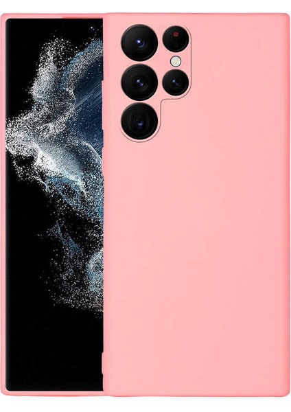 Alan Tech Galaxy S22 Ultra Kılıf Zore Mara Lansman Kapak-Pembe Açık