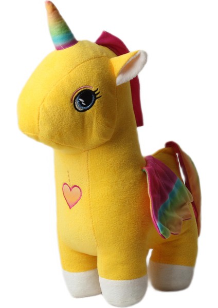 Ithal Kumaş Gökkuşağı Kanatlı Unicorn Pegasus At Figür Peluş Oyuncak Uyku & Oyun Arkadaşı Büyük Boy fiyatları
