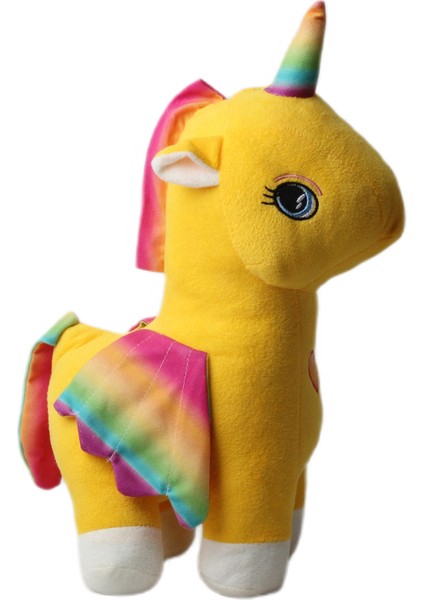 Ithal Kumaş Gökkuşağı Kanatlı Unicorn Pegasus At Figür Peluş Oyuncak Uyku & Oyun Arkadaşı Büyük Boy modelleri