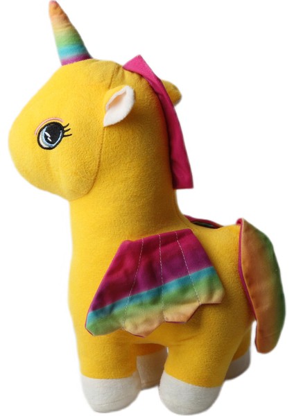 Ithal Kumaş Gökkuşağı Kanatlı Unicorn Pegasus At Figür Peluş Oyuncak Uyku & Oyun Arkadaşı Büyük Boy fırsatları