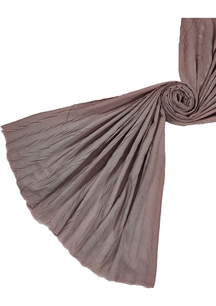 Bambu Kraş Ağaç Kabuğu Pliseli Kadın Şal – 80x190 cm fiyatları