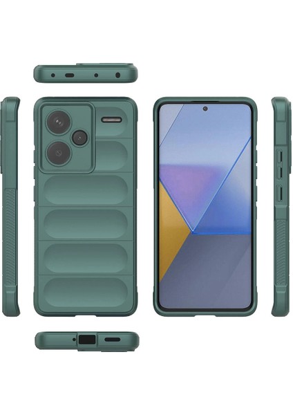 Xiaomi Redmi Note 13 Pro Plus 5g Kılıf Esnek Tpu Oyuklu Arka Yüzey Tasarımlı Redclick Etnik Silikon Kapak