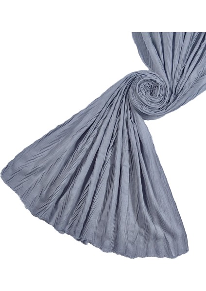 Bambu Kraş Ağaç Kabuğu Pliseli Kadın Şal – 80x190 cm fiyatları