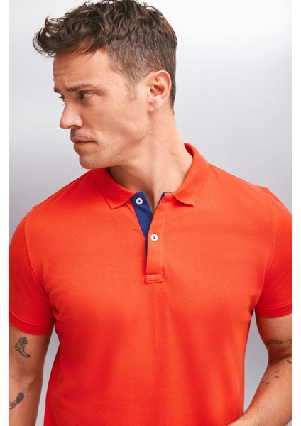 Mathew Erkek Kırmızı Polo Yaka T-Shirt modelleri