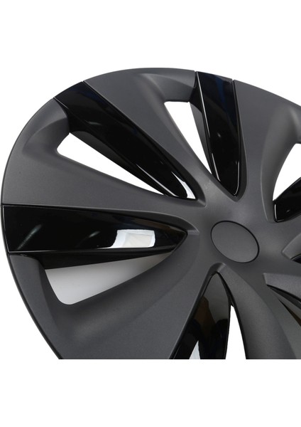Tesla Model Y Nova Jant Kapağı Seti 19 Inç, Mat ve Piyano Parlak Siyah Iki Renkli