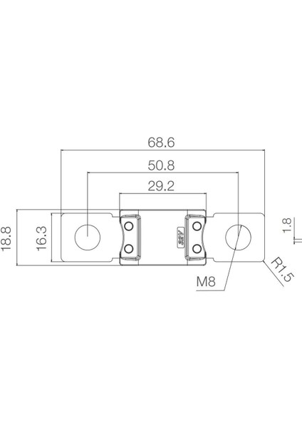 Megaval Sigorta 225A Bej 225 Amper