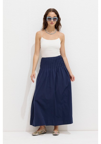 Nervürlü Vual Etek Lacivert fiyatları