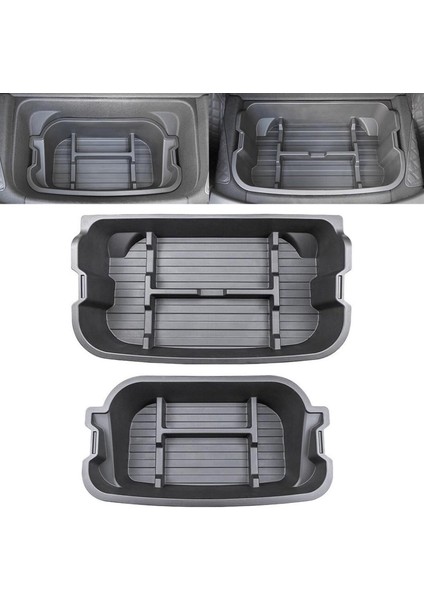 Tesla Model Y Ön Bagaj ve Arka Bagaj Düzenleyici Seti, Tüm Yüzey Su Geçirmez, 3 Adet Set Olarak, Siyah Renk Seçeneği Ile