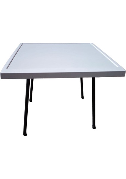Tekno Trust Beyaz 60X60 cm Beyaz Katlanır Masa Balkon Bahçe Kamp Masası Piknik Masası 60X60 cm modelleri