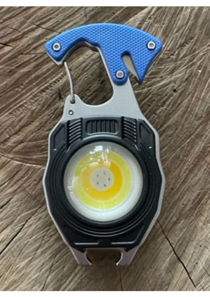 Tekno Trust Beyaz Şarjlı LED Kamp Lambası Kamp Çakmak Mıknatıslı Mini Fener Şarj Edilebilir Pilsiz Kullanım Şar