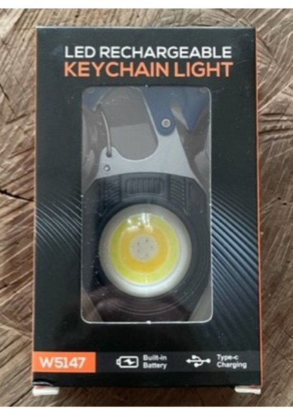 Tekno Trust Beyaz Şarjlı LED Kamp Lambası Kamp Çakmak Mıknatıslı Mini Fener Şarj Edilebilir Pilsiz Kullanım Şar