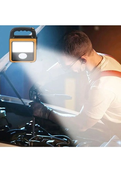 Tekno Trust Solar V-8020 Ultra Güçlü Solar Güneş Panelli Şarjlı Masa Kamp Lambası El Feneri Powerbank+Usb Çıkış