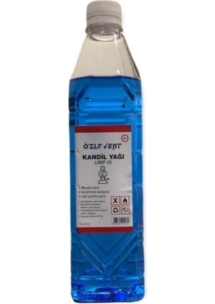 Tekno Trust Solar Kandil - Gaz Lambası Yakıtı 700 ml Mavi Pilsiz Kullanım Portarif Mavi