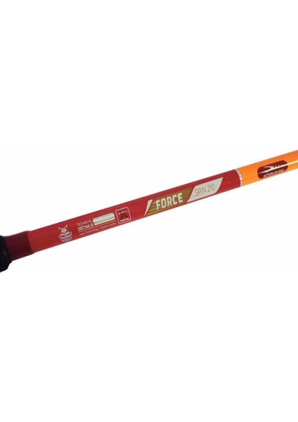 Force 240 cm 20-60G Atarlı Fiber Spin Olta Kamışı