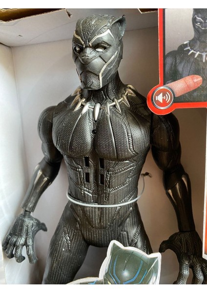 Black Panther Figür Sesli Işıklı Kara Panter 30 cm Figür Oyuncak Black Panther fiyatları
