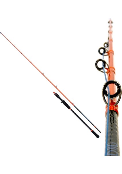 Corrento 189 cm 100-250G Atarlı Karbon Slow Jigging Olta Kamışı