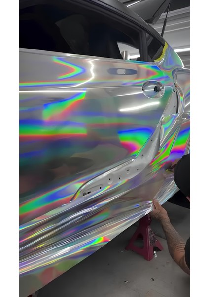 Hologram Gökkuşağı Araç Motosiklet Jant Kaplama Folyosu (152cm X 2 Metre) modelleri