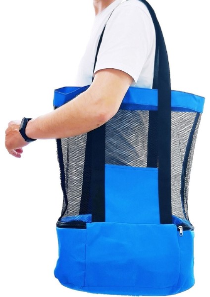 Ankaflex Plaj Çantası Soğuk Sıcak Tutuculu Bölmeli Çanta