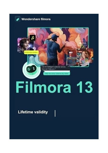 Filmora 13 Video Editor (MAC) - 1 MAC Lifetime/Ömür Boyu Abonelik Kodu