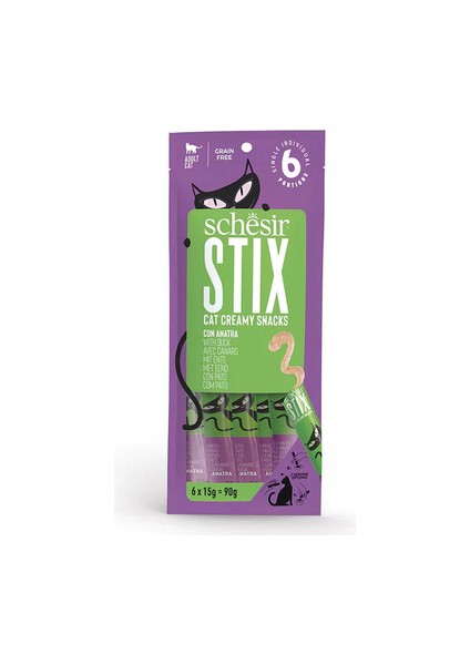Cat Stix Ördekli Krema Kedi Ödülü 6X15GR