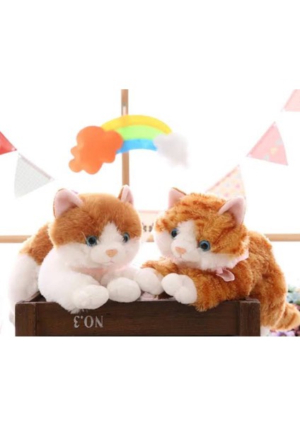 Peluş Oyuncak Kedi - 36 cm Sesli