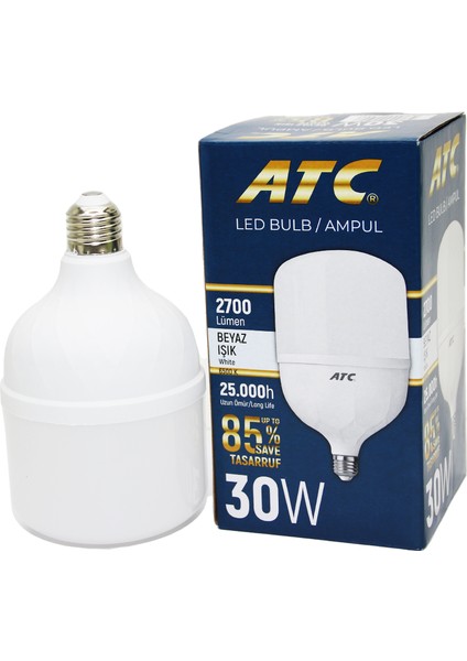 30W Torch LED Bulb Ampul Beyaz E27 (K246)