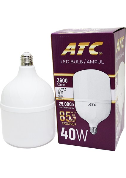 40W Torch LED Bulb Ampul Beyaz E27 (K246)