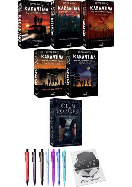 Karantina 5'Li - Ölüm Portresi + Kalem + Not Defteri