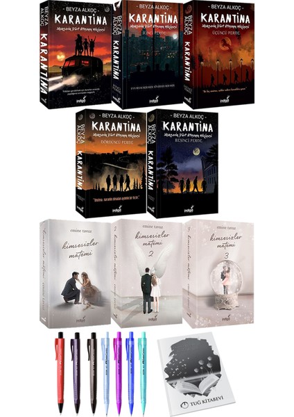 Karantina 5'Li - Kimsesizler Matemi 3'Lü + Kalem + Not Defteri