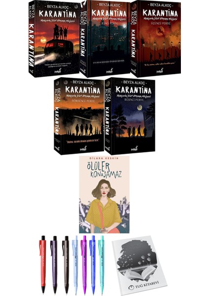 Karantina 5'Li -Ölüler Konuşamaz + Kalem + Not Defteri