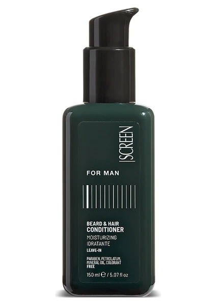 Saç Kremi Screen For Man Beard Hair Conditioner 150ml Saç Ve Sakal Durulama Gerektirmeyen Bakım Kremi Keyk35