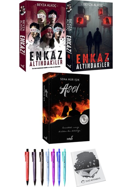 Enkaz Altındakiler 1-2 - Asel + Kalem + Not Defteri