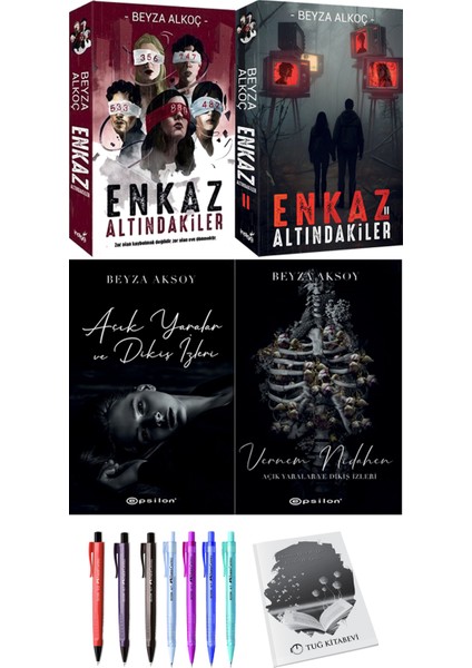 Enkaz Altındakiler 1-2 - Açık Yaralar ve Dikiş Izleri: Vernem Nidahen + Kalem + Not Defteri