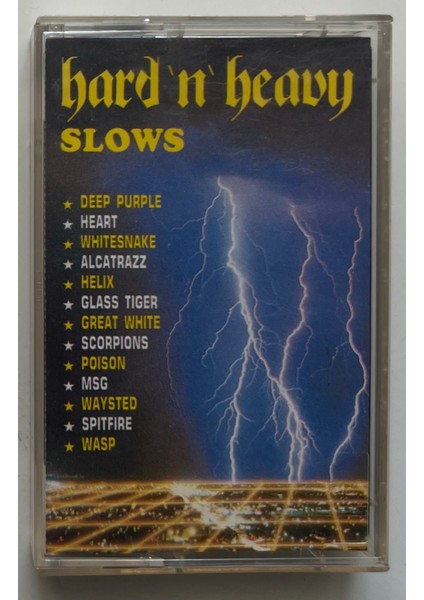Hard'n Heavy Slows Kaset (Orjnal Dönem Kağıt Baskı Kaset)