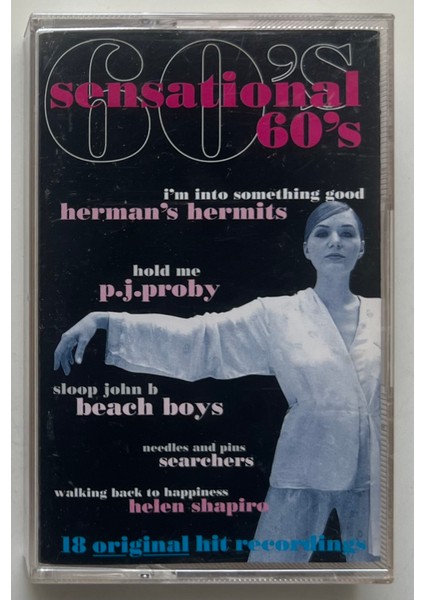 60's Sensational 18 Original Hit Recordings Kaset (Orjnal Dönem Baskı Kaset)