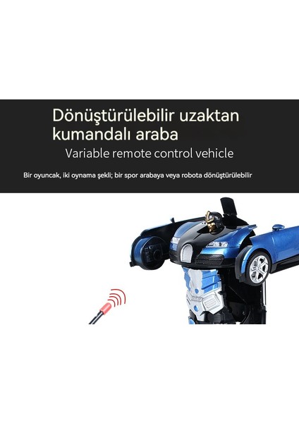 Xiaopeng Store Xiaopengstore 2.4g Rc Trafo Araba 1:18 Trafo Yarışı Robotu (Yurt Dışından)