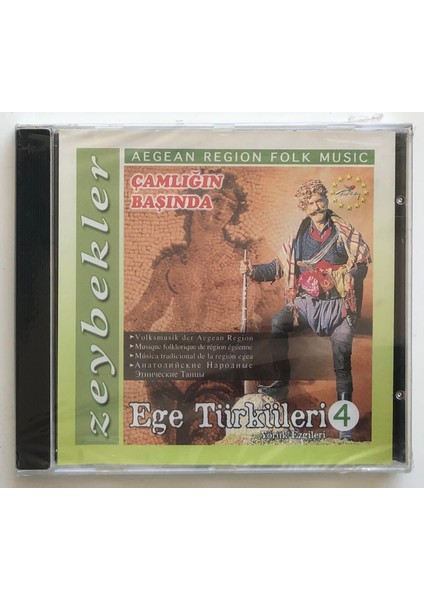 Ege Türküleri 4 Zeybekler CD (Jelatininde Sıfır Orjnal Dönem Baskı Cd)