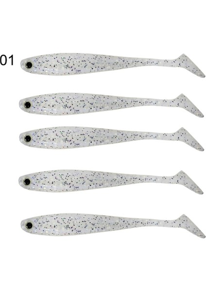 3587 Dagi Duck Shad 9cm 7gr Levrek Silikonu 5li Paket Suni Yem