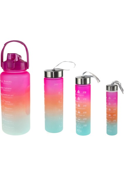 Matara Dörtlü Set 2000 ml 800 ml 500 ml 280 ml Pembe