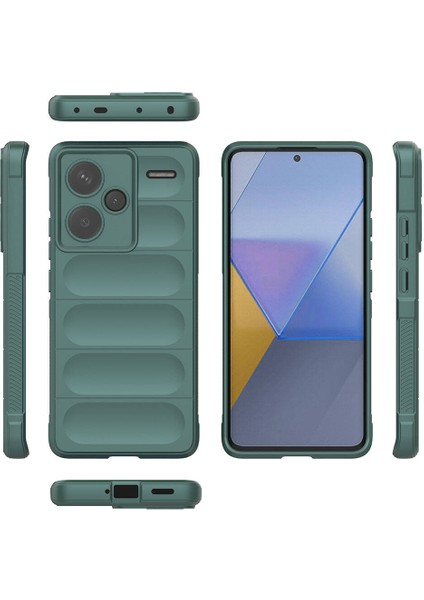 Xiaomi Redmi Note 13 Pro Plus 5g Kılıf Esnek Tpu Oyuklu Arka Yüzey Tasarımlı Etnik Silikon Kapak