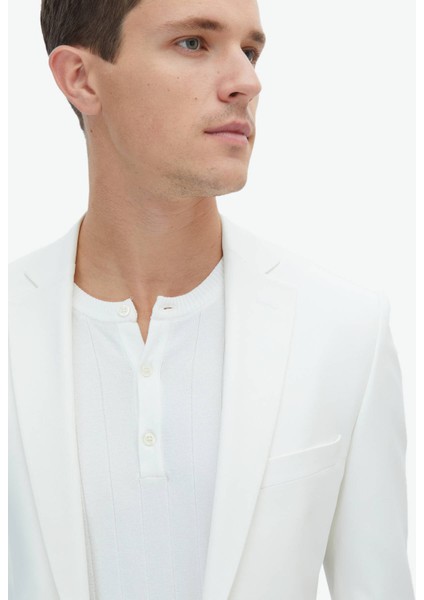 Ekru Düz Slim Fit Takım Elbise fırsatları