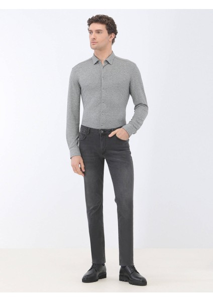 Koyu Gri Super Slm Fit Denim Pamuk Karışımlı Pantolon fiyatları